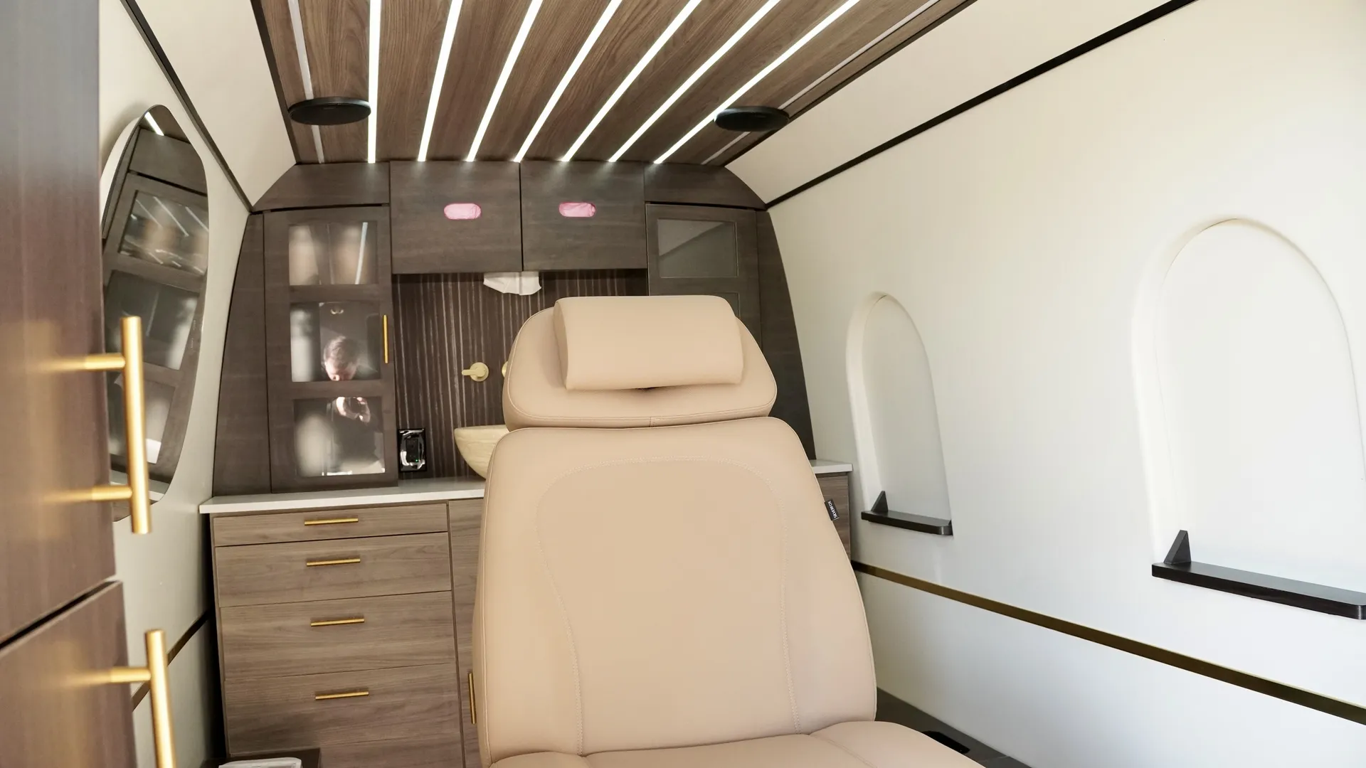 AIM mobile med spa treatment room interior